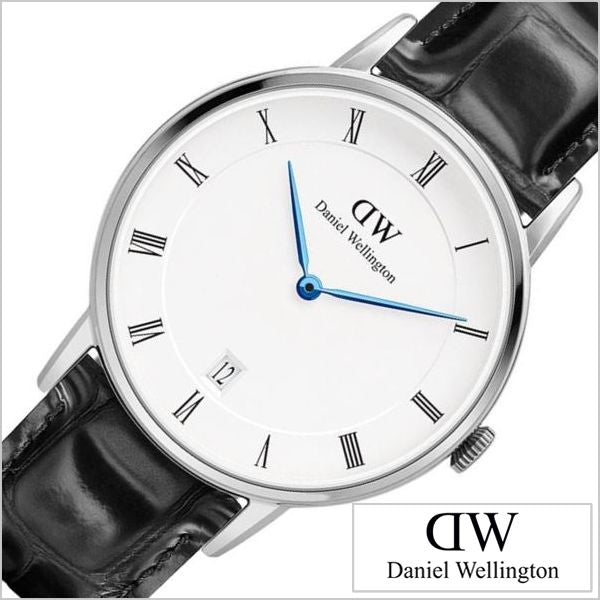 Daniel Wellington Dapper Reading White Dial Black Leather Strap Watch For Men - DW00100108 Buy Now By Daniel Wellington