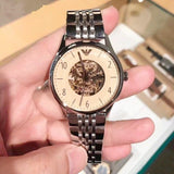 Emporio Armani Meccanico Multicolor Dial Silver Steel Strap Watch For Men - AR1922 Buy Now By Emporio Armani