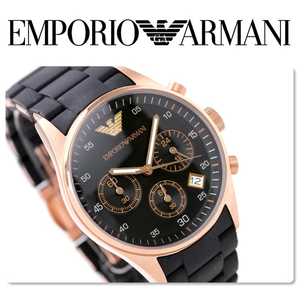 Emporio Armani Sportivo Black Dial Black Steel Strap Watch For Men - AR5905 Buy Now By Emporio Armani