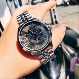 Fossil Townsman Multifunction Black Dial Silver Steel Strap Watch for Men - ME1135 Buy Now By Fossil