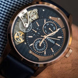 Fossil Townsman Twist Skeleton Blue Dial Blue Leather Strap Watch for Men - ME1138 Buy Now By Fossil