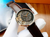 Fossil Townsman Automatic Black Dial Brown Leather Strap Watch for Men - ME1163 Buy Now By Fossil
