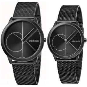 Calvin Klein Minimal Black Dial Black Mesh Bracelet Watch for Men - K3M5145X Buy Now By Calvin Klein