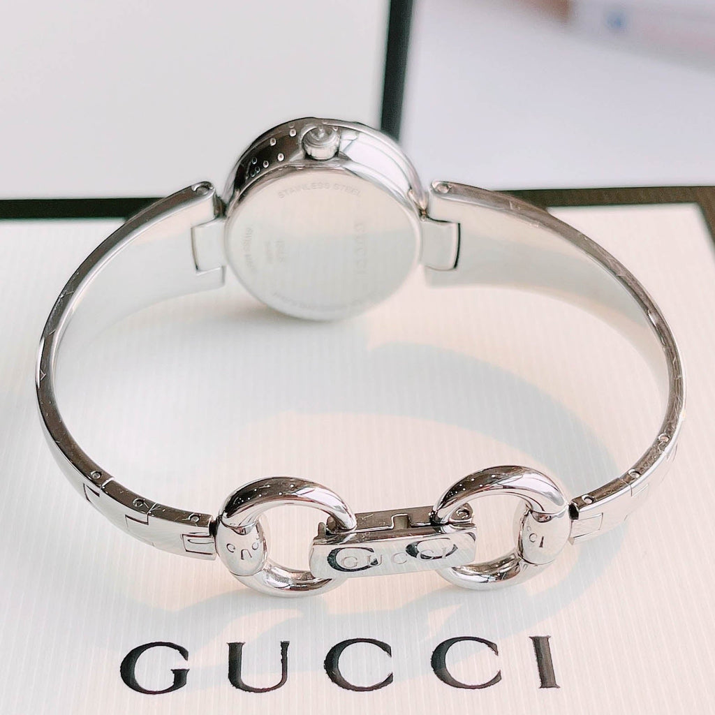 Gucci Guccissima Quartz Silver Dial Silver Steel Strap Watch For Women - YA134511 Buy Now By Gucci