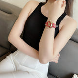 Gucci G Timeless Quartz Red Dial Red Leather Strap Watch For Women - YA1264054 Buy Now By Gucci