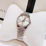 Gucci G Timeless Quartz Silver Dial Silver Steel Strap Watch For Women - YA1265019 Buy Now By Gucci