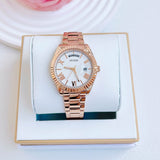 Guess Luna White Dial Rose Gold Steel Strap Watch for Women - GW0308L3 Buy Now By Guess