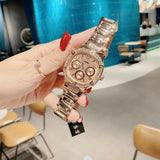 Guess Duchees Quartz Rose Gold Dial Rose Gold Steel Strap Watch For Women - GW0558L3 Buy Now By Guess