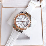 Guess Limelight White Dial White Rubber Strap Watch for Women - W1053L2 Buy Now By Guess