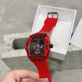 Guess Phoenix Multifunction Black Dial Red Rubber Strap Watch for Men - GW0203G5 Buy Now By Guess