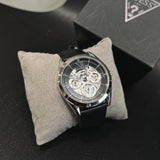 Guess Tailor Multifunction Black Dial Black Leather Strap Watch for Men - GW0389G1 Buy Now By Guess