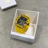 Guess Phoenix Multi Function Black Dial Yellow Rubber Strap Watch for Men - GW0203G6 Buy Now By Guess