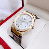 Salvatore Ferragamo F-80 Classic Silver Dial Brown Leather Strap Watch for Men - SFDT00419 Buy Now By Salvatore Ferragamo