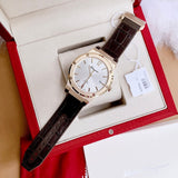 Salvatore Ferragamo F-80 Classic Silver Dial Brown Leather Strap Watch for Men - SFDT00419 Buy Now By Salvatore Ferragamo