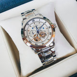 Bulova BVA Series Dual Aperture Silver Dial Silver Steel Strap Watch for Men - 96A118 Buy Now By Bulova