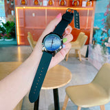 Guess Crush Crystals Silver Dial Black Rubber Strap Watch for Women - W1223L4 Buy Now By Guess