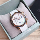 Guess Catalina White Dial White Silicon Strap Watch For Women - W0562L1 Buy Now By Guess