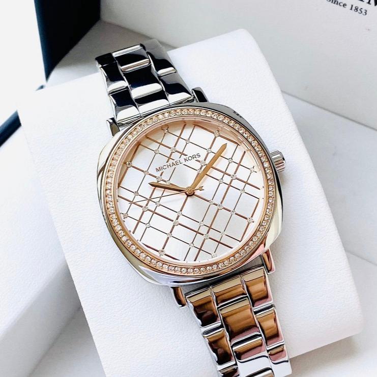 Michael Kors Nia Quartz Silver Dial Silver Steel Strap Watch For Women - MK3988 Buy Now By Michael Kors