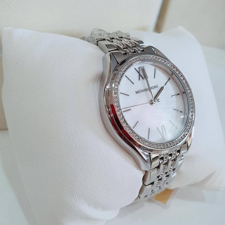 Michael Kors Mindy White Dial Silver Steel Strap Watch For Women - MK7075 Buy Now By Michael Kors