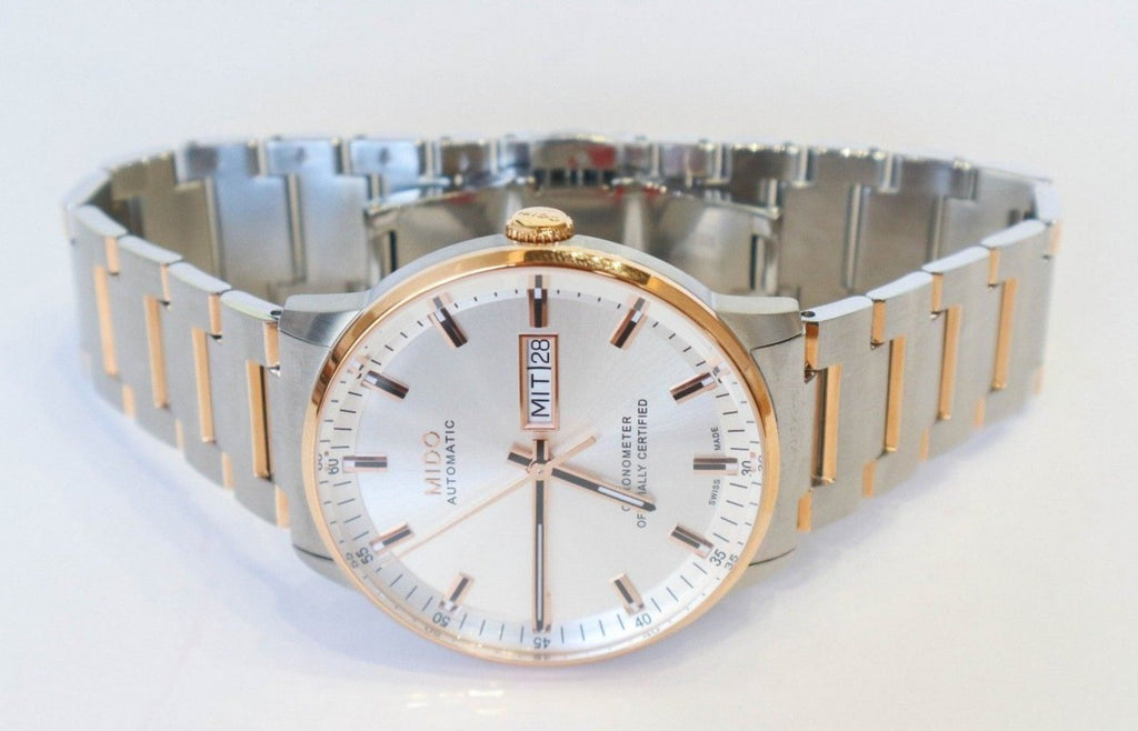 Mido Commander II Automatic Chronometer Silver Dial Two Tone Steel Strap Watch For Men - M021.431.22.071.00 Buy Now By Mido