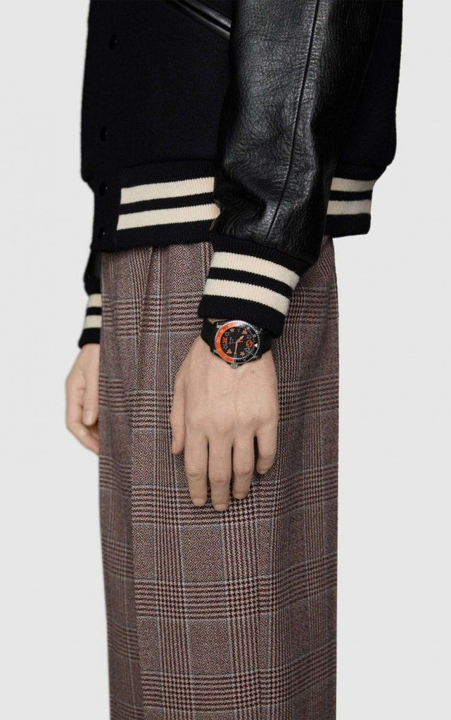 Gucci Dive Limited Edition Black Dial Black Rubber Strap Unisex Watch - YA136333 Buy Now By Gucci