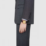 Gucci Grip Quartz Gold Dial Maroon Leather Strap Watch For Women - YA157413 Buy Now By Gucci