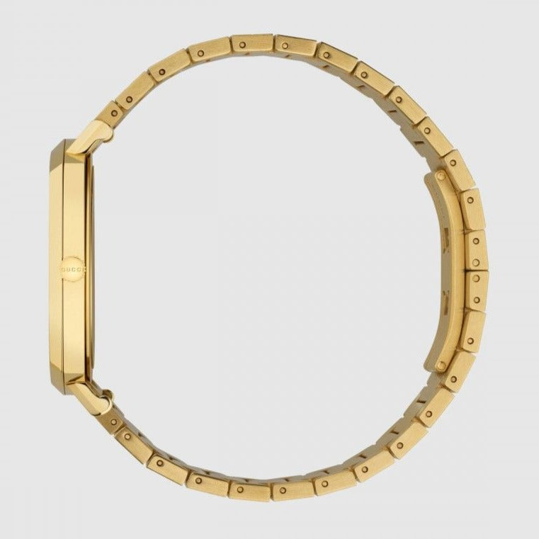 Gucci Grip Quartz Yellow Gold Dial Gold Steel Strap Unisex Watch - YA157409 Buy Now By Gucci