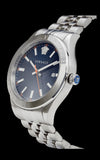 Versace Hellenyium Quartz Blue Dial Silver Steel Strap Watch for Men - VEVK00921 Buy Now By Versace