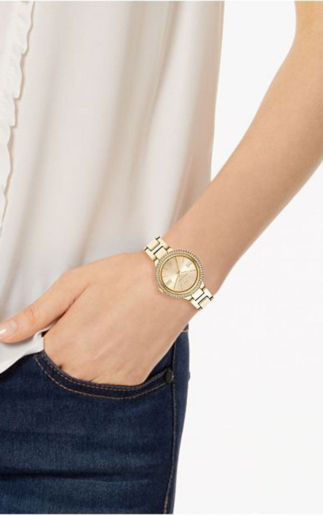 Michael Kors Taryn Quartz Gold Dial Gold Steel Strap Watch For Women - MK4459 Buy Now By Michael Kors
