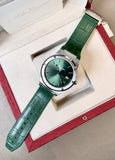 Salvatore Ferragamo F-80 Classic Green Dial Green Leather Strap Watch for Men - SFDT00119 Buy Now By Salvatore Ferragamo