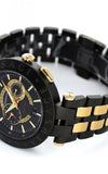 Versace V-Race Analog Quartz Black Dial Two Tone Steel Strap Watch For Men - VEBV00619 Buy Now By Versace