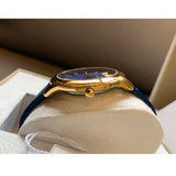 Versace V-Urban Quartz Blue Dial Blue Leather Strap Watch for Men - VELQ00319 Buy Now By Versace