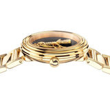 Versace V Virtus Quartz Black Dial Gold Steel Strap Watch For Women - VET300121 Buy Now By Versace