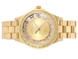 Marc Jacobs Henry Transparent Gold Dial Gold Steel Strap Watch for Women - MBM3338 Buy Now By Marc Jacobs