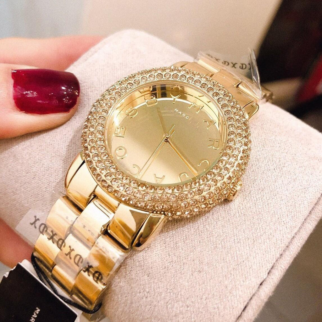 Marc Jacobs Marci Gold Dial Gold Steel Strap Watch for Women - MBM3191 Buy Now By Marc Jacobs