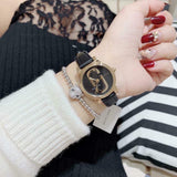 Marc Jacobs Corie Black Dial Black Leather Strap Watch for Women - MJ1580 Buy Now By Marc Jacobs