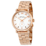 Marc Jacobs Baker White Dial Rose Gold Steel Strap Watch for Women - MBM3244 Buy Now By Marc Jacobs