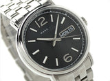 Marc Jacobs Fergus Black Dial Silver Steel Strap Watch for Men - MBM5075 Buy Now By Marc Jacobs
