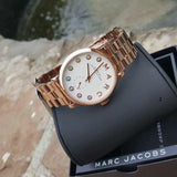 Marc Jacobs Baker White Dial Rose Gold Steel Strap Watch for Women - MBM3441 Buy Now By Marc Jacobs