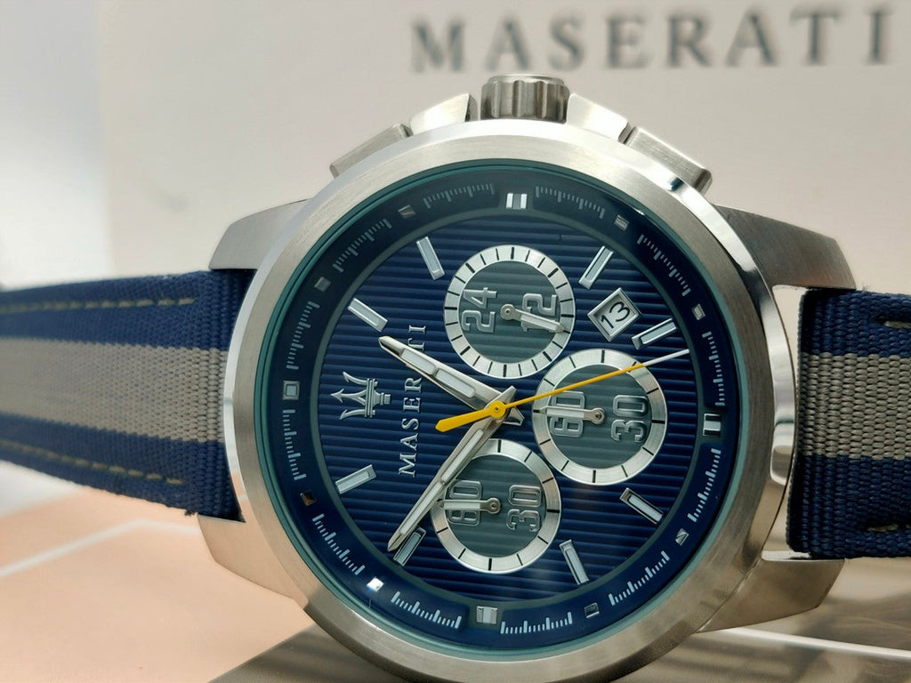 Maserati Royale 44mm Stainless Steel Fiber Strap Watch For Men - R8871637001 Buy Now By Maserati