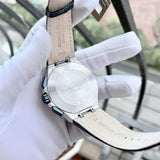 Maurice Lacroix Quartz Swiss Made Blue Dial Leather Strap 44mm Watch For Men - AI1018-SS001-432-4