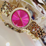 Michael Kors Darci Pink Dial Gold Steel Strap Watch for Women - MK3444 Buy Now By Michael Kors