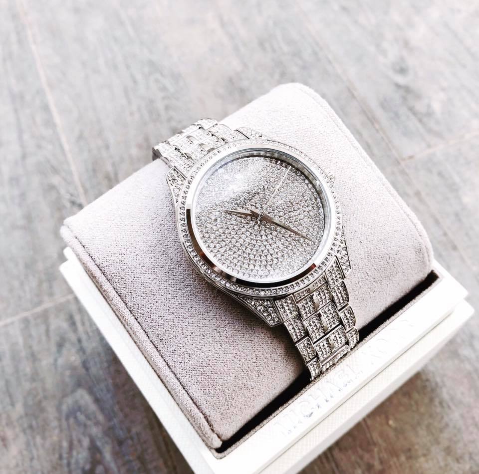 Michael Kors Lauryn Analog Crystals Silver Dial Silver Steel Strap Watch For Women - MK3717 Buy Now By Michael Kors