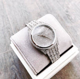 Michael Kors Lauryn Analog Crystals Silver Dial Silver Steel Strap Watch For Women - MK3717 Buy Now By Michael Kors