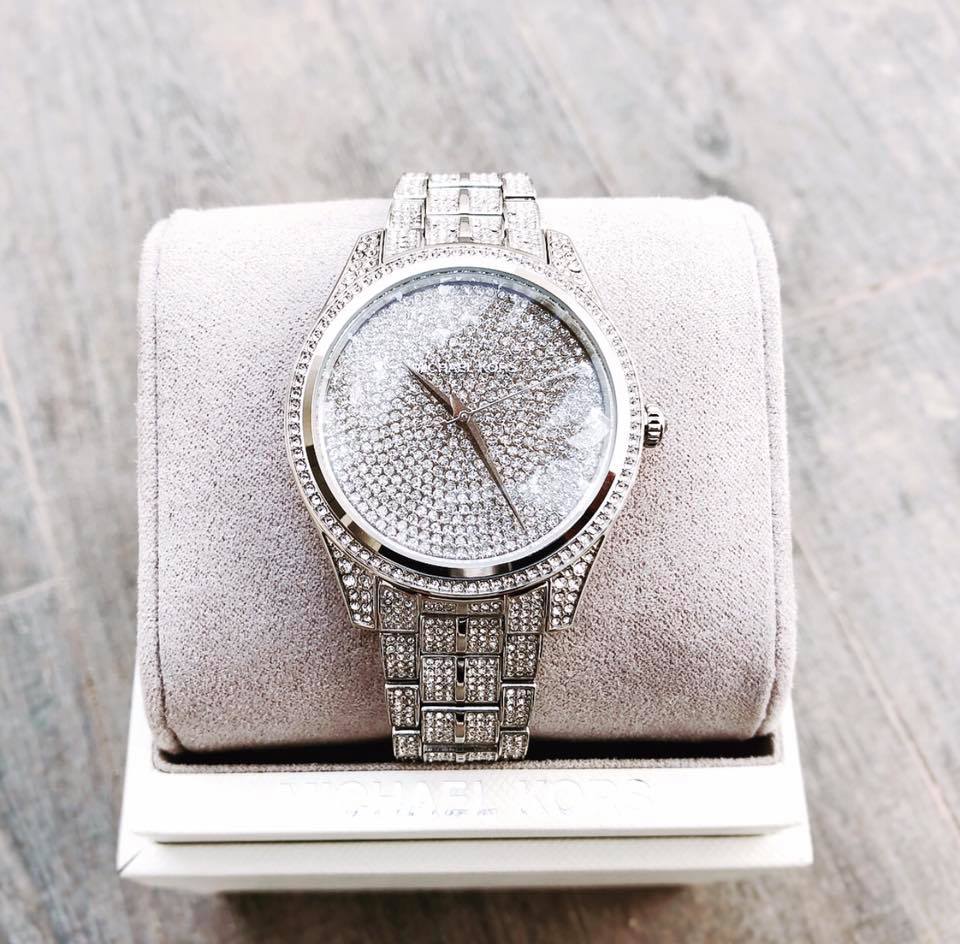 Michael Kors Lauryn Analog Crystals Silver Dial Silver Steel Strap Watch For Women - MK3717 Buy Now By Michael Kors