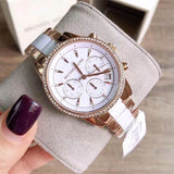 Michael Kors Ritz White Dial Two Tone Steel Strap Watch for Women - MK6324 Buy Now By Michael Kors