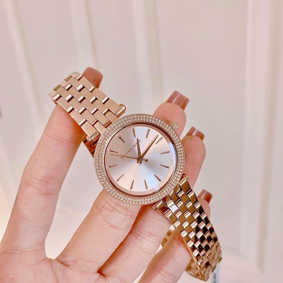 Michael Kors Darci Rose Gold Dial Rose Gold Steel Strap Watch for Women - MK3431 Buy Now By Michael Kors