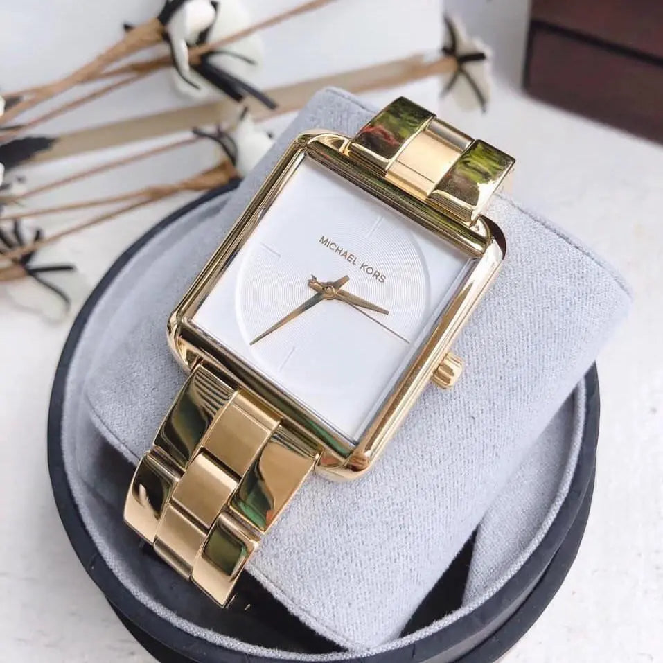 Michael Kors Lake Quartz White Dial Gold Steel Strap Watch For Women - MK3644 Buy Now By Michael Kors