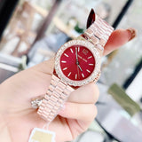 Michael Kors Lennox Analog Pink Dial Rose Gold Steel Strap Watch For Women - MK7396 Buy Now By Michael Kors