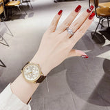 Michael Kors Tibby Multifunction Gold Dial Brown Leather Strap Watch For Women - MK6966 Buy Now By Michael Kors